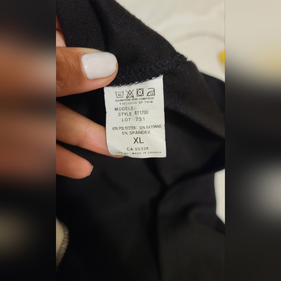 ISCA Black&White Colorblock Wave Graphic Shift Dress Size XL - Picture 12 of 12